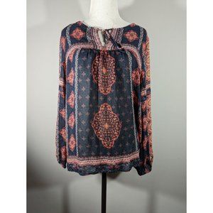 Lucky‎ Brand Long Sleeve Boho Tunic Women's Size M